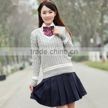 Own Brand Junior and Senior Girls High School Uniforms Suit Vest Shirt School Uniforms photo-2