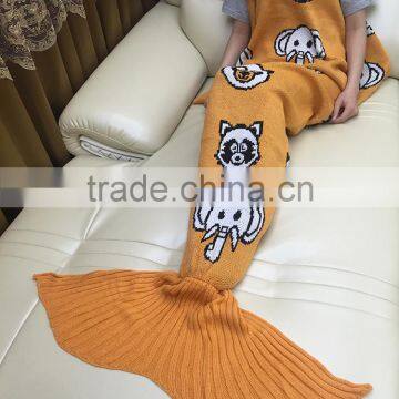 YIYU 2017 Ugly Christmas Kids and Adults Knitted Mermaid Tail Blankets photo-6