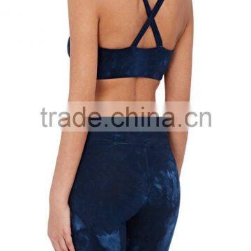 Summer Womens Sexy Yoga Sports Wear Legging Running Gym Soft Top Trousers Pants 2pcs photo-2