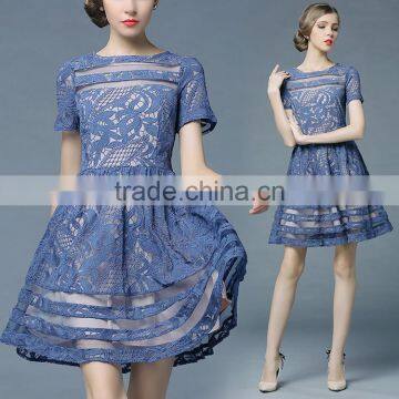 OEM Fashion Latest Women Dresses , Casual Fashion Ladies Wholesale Dresses 2017 Summer photo-2