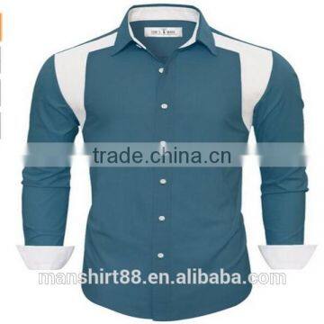 2016 New Wholesale Slim Fit Camisa Custom Mens Casual Dress Shirts photo-3