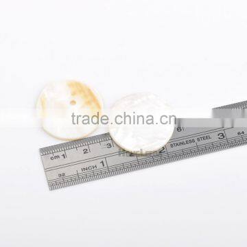 Big Natural Shell Buttons 28mm 2-hole Mother of Pearl Buttons Decoration SHELL-008 photo-3