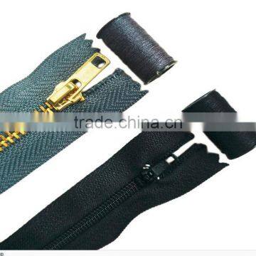 D&D 2Pcs/Pack Metal Zippers for Sewing 20cm Zippers Black Grey for Jackets With 2pcs Polyster Threads Garment Accessories photo-4