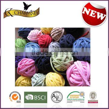 Cotton t Shirt Yarn Wholesale China Zpagetti Yarn for Fancy Crocheting photo-2