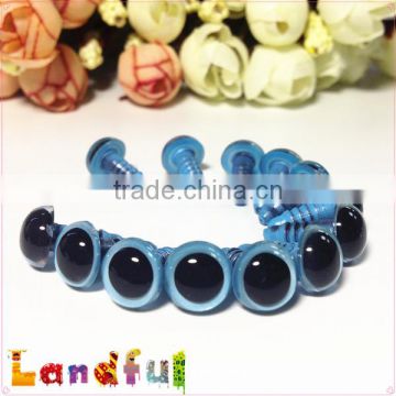 10mm Glitter Metallic Colored Sky Blue Crochet Toy Safety Eyes