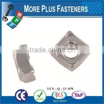 Made in Taiwan DIN 928 Square Weld Nut DIN 928