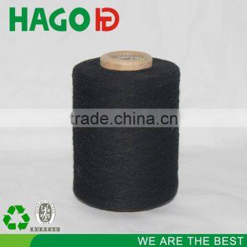 HAGO ne10s black recycled blended cotton gloves yarn