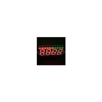 OEM 4 Digit 7 Segment Led Display for Temperature indicator Red / Yellow / Green