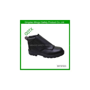 Embossed leather PU/PU sole working safety shoes