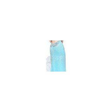 Backless Evening Dresses Light Blue