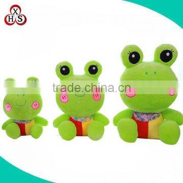 OEM custom cheap stuffed plush frog animal baby toy