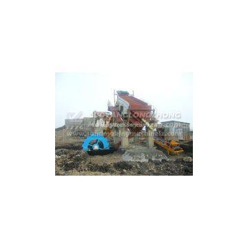 Natural river sand, lake sand, sea sand processing equipments, for 10-15t sand processing line with washer, screen, feeder