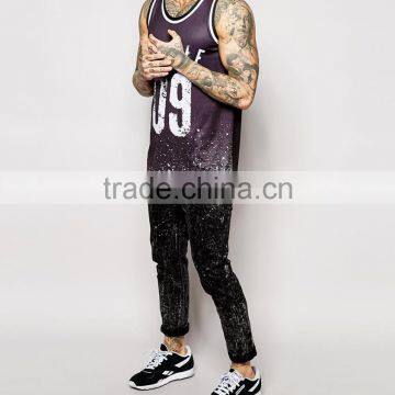 2016 High Quality Newly Young Printed Men Comfort Sport Tank Top Pattern 04 photo-3
