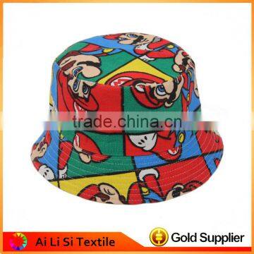 Flower Custom Printed Bucket Hats Custom Plain Bucket Hat Wholesale Digital Printing Custom Sublimation Bucket Hat