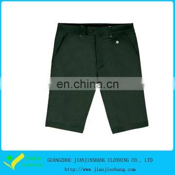 Slim Fitness Solid Green Outdoor Golf Shorts For Yough Lady