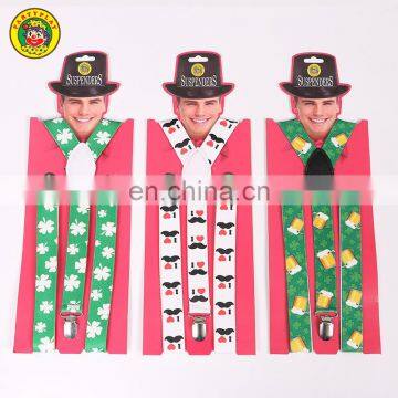 Men Custom Logo Mustache Suspenders