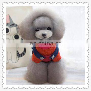 Manufacturers, wholesale pet clothes dog clothes cute chick turned legs clamping cotton clothes