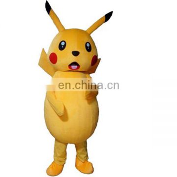 Yellow Image Cosplay Pikachu Mascot Costume Outfit Costume for Adult