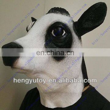 Light comedy Realistic 3D Animated latex cow head mask