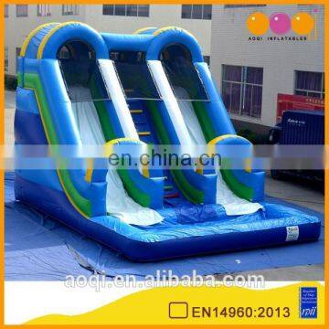 AOQI with free EN14960 certificate inflatable water slide with pool