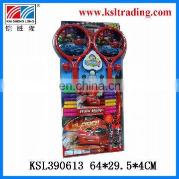 4 in 1 outdoor sport toys plastic racket