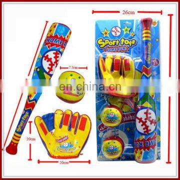 Cartoon style kids sport toy set sell baseball glove