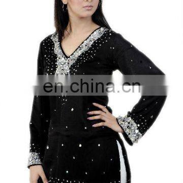 Silk seqend kurti