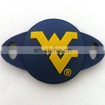 Custom Shoelace Tag Embossed Soft Pvc Rubber Shoe Lace Charms photo-3