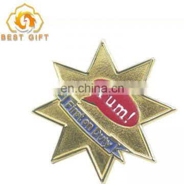 Hot Selling China Factory custom Zinc Alloy badge for kids