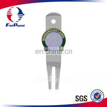 Wholesale Golf Club Divot Repair Tool in Silver Plating