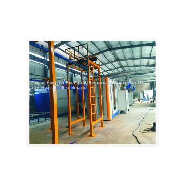 Manually Metal powder coating spray line for sale