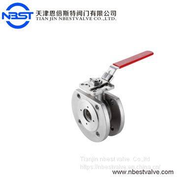 Stainless Steel 316 Wafer Type Casting Floating Flange Ball Valve photo-3