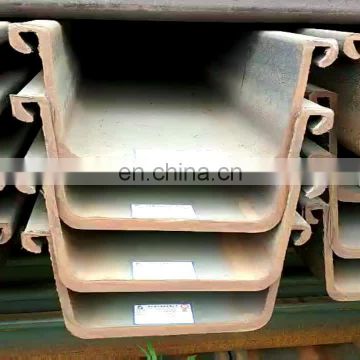 Hot selling S235jr Hot Rolled U Shape Steel Sheet Pile