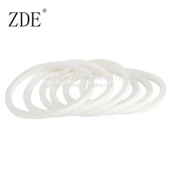 White EPDM Rubber Food Grade Flat Ring Gasket Seal photo-3