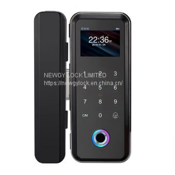 Security electronic fingerprint sliding doors Digital Glass Door Lock