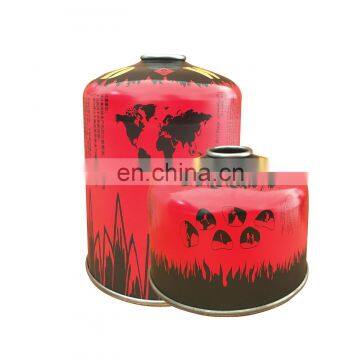 camping butane gas cartridge 450ml  & butane canister( volume 450ml )