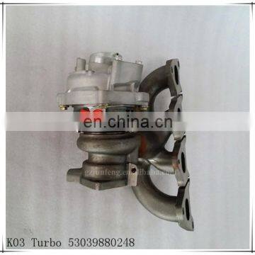 For Golf VI 1.4L TSI Engine BWK Turbo 53039880248 5303-988-0248 for Volkswagen Turbo K03
