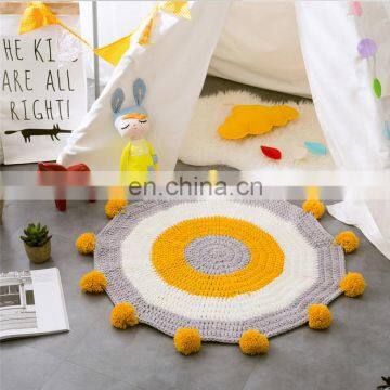 Wholesale Round Soft Knitting Baby Mats for Playing photo-3