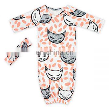 Toddler Adorable Many Colors Printed Wholesale Newborn Sleeping Bag Clothes Stylish Baby Girls Sleeping Gown photo-6