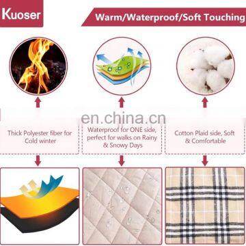 Warm Fashionable Pet Winter Clothes Cozy Waterproof Windproof Reversible British Style Plaid Dog Vest Winter Coat photo-3