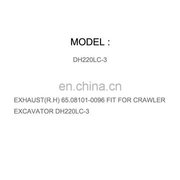 DIESEL ENGINE PARTS MANIFOLD EXHAUST(R.H) 65.08101-0096 FIT FOR CRAWLER EXCAVATOR DH220LC-3