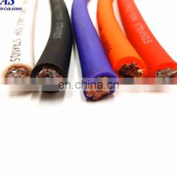 Flexible pvc 4 ga CCA power cable for car audio system