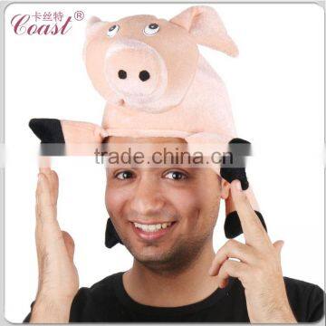 Funny Cute Pink Animal Pig Shaped Hats photo-2