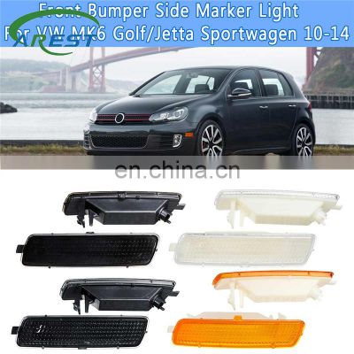 Car Front Bumper Side Marker Light Indicators Turn Signal Lamp no Bulbs For VW MK6 Golf for Jetta Sportwagen 2010-14 Light Shell