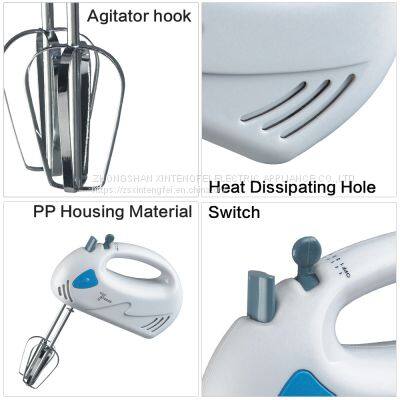 7 Speeds Electric Hand Mixer With Plastic Bowl photo-3