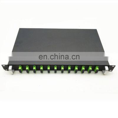 1U, 2U, 19'Rack-Mounted PLC Optical Splitter sc/apc lc/apc  singlemode or multimode