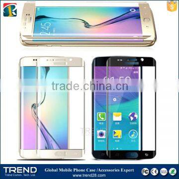 china supplier for Samsung S6 edge full tempered glass screen protector