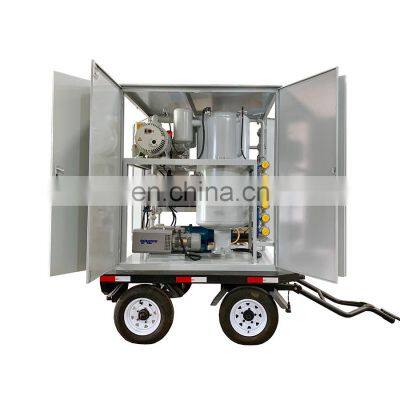 Outdoor Mobile Double Stage Vacuum Insulating Oil Recovery Machine Model ZYD-50 photo-1