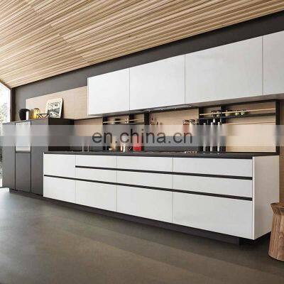 Black Kitchen Cabinet Lacquer Kitchen Furniture Design High Gloss Cheap Kitchen Cabinet for Sale