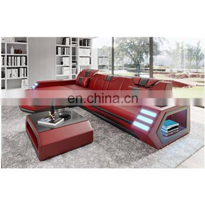 sectional Sofa LED light living room sofa set furniture Multi-functional